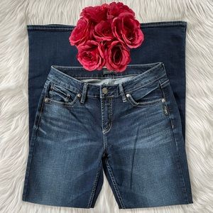 Silver Jean Co. Avery Slim Boot (Dark Wash-Size 29W 31L) Pre-owned